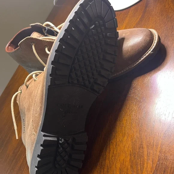 Cole Haan Tan Brown Suede Chukka Boots - Picture 6 of 7